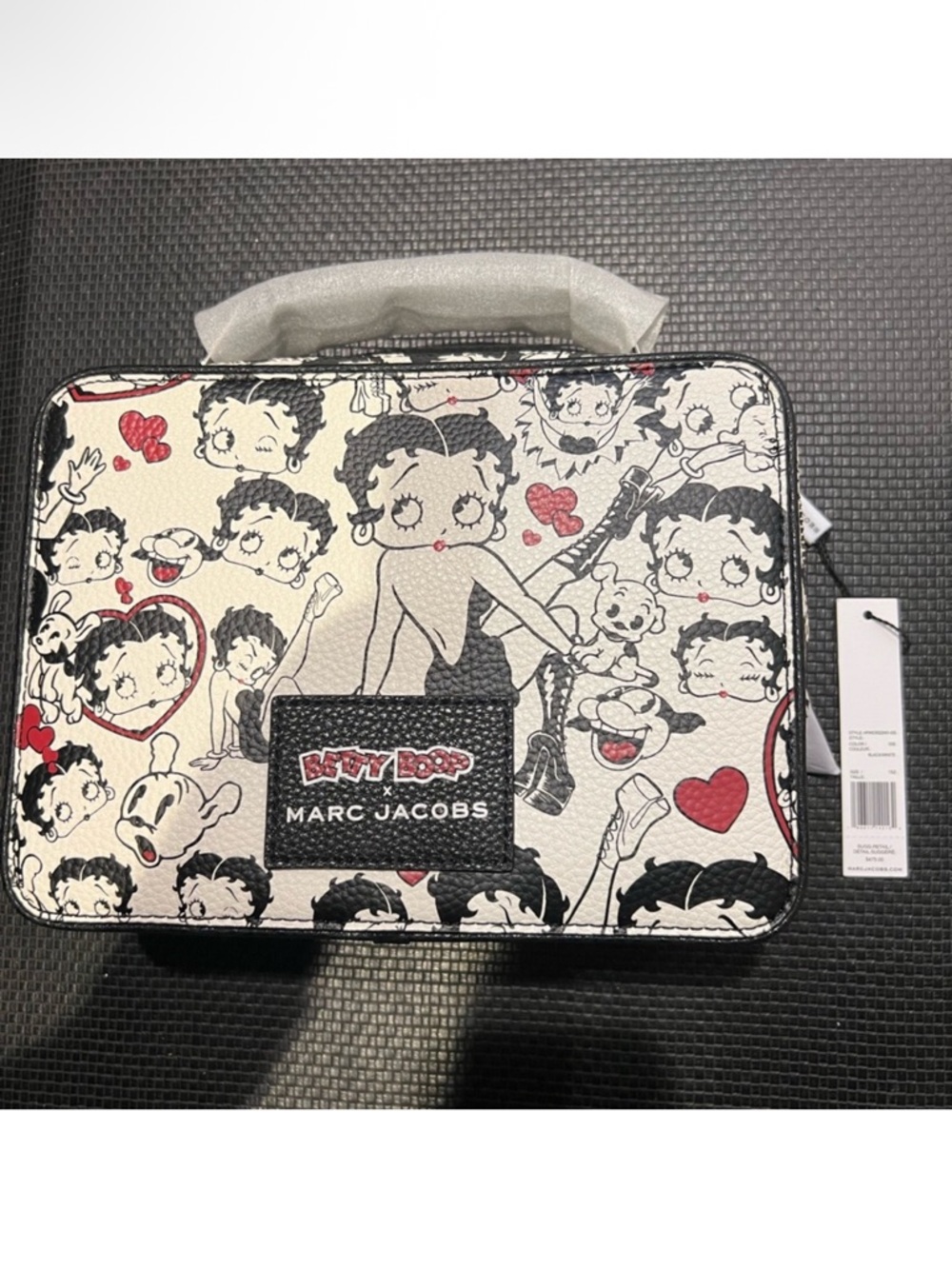 Marc Jacobs Betty Boop Graphic Vanity Case - White, Black & Red